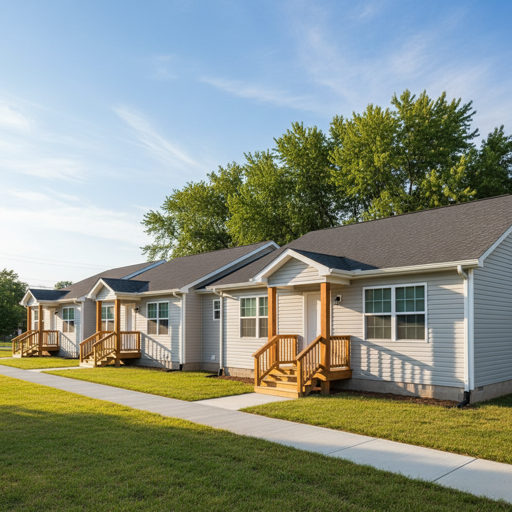 Cook Road Townhomes exterior view
